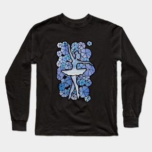 blue ballerina Long Sleeve T-Shirt